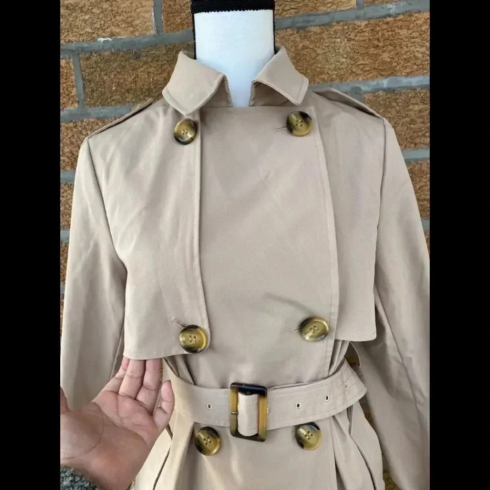 Orolay Women's Long Double Breasted Trench Coat - Picture 4 of 16